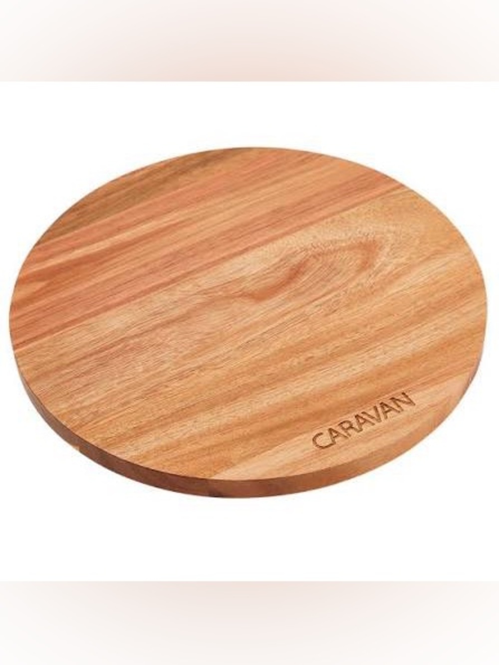 Caravan Round Acacia Wood Serving Board - Natural Brown